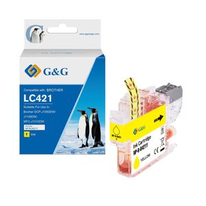 CARTOUCHE BROTHER LC421 YELLOW